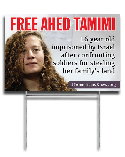 Free Ahed Tamimi - Year Sign 10 Pack